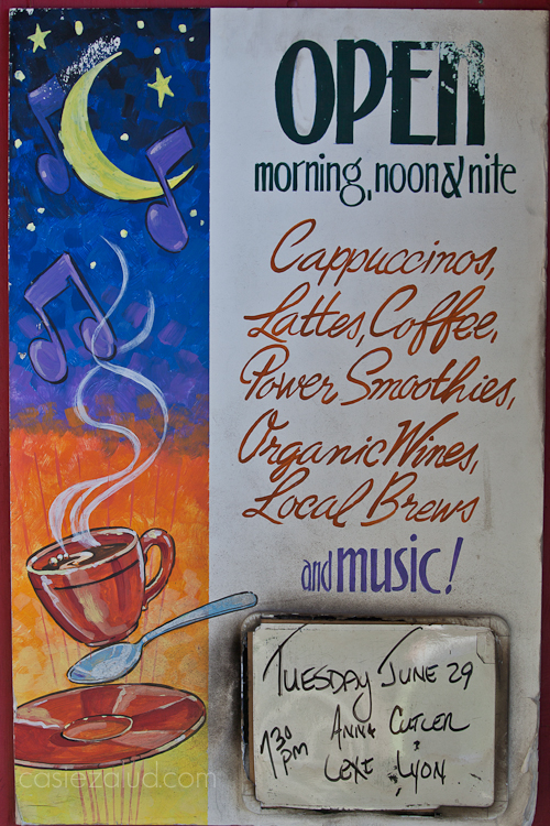 coffee shop stand up sign