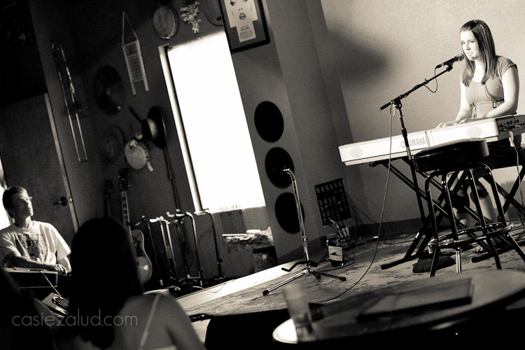 13-year old musician singing and playing piano