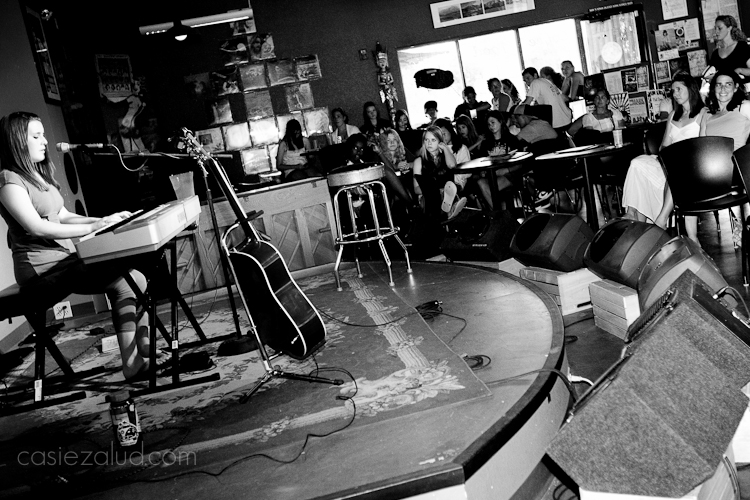 13-year old musician singing and playing piano