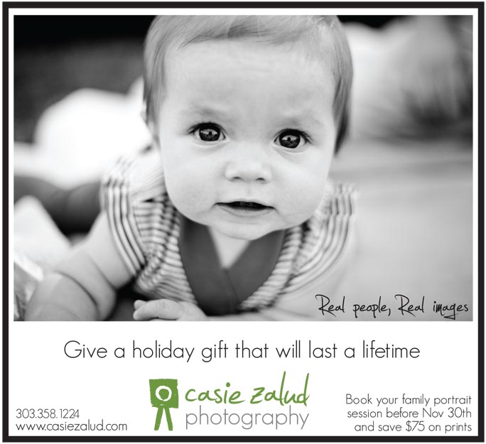 newspaper ad advertising that you save $75 when you book your family portrait before Nov 30th